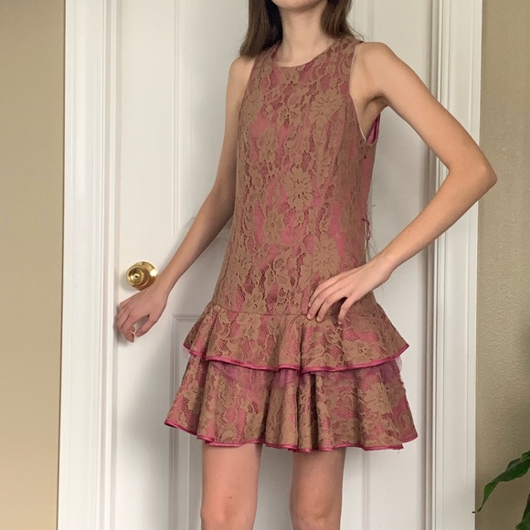 Forever 21 Ruffled lace mini dress - Picture 6 of 10